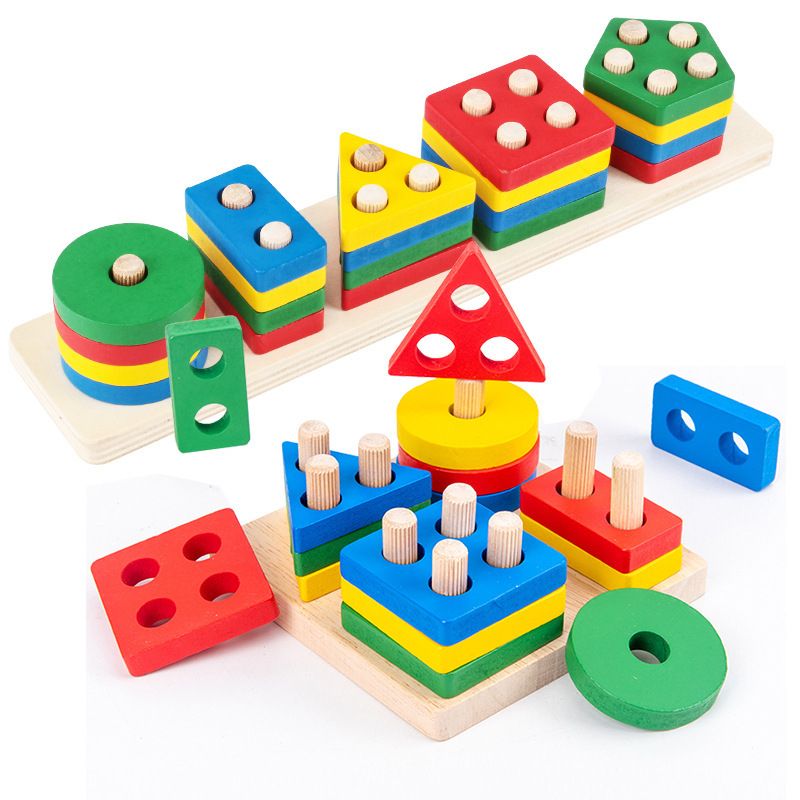 20PCS Kid's Toy Early Education Montessori Geometric Shapes Sorter