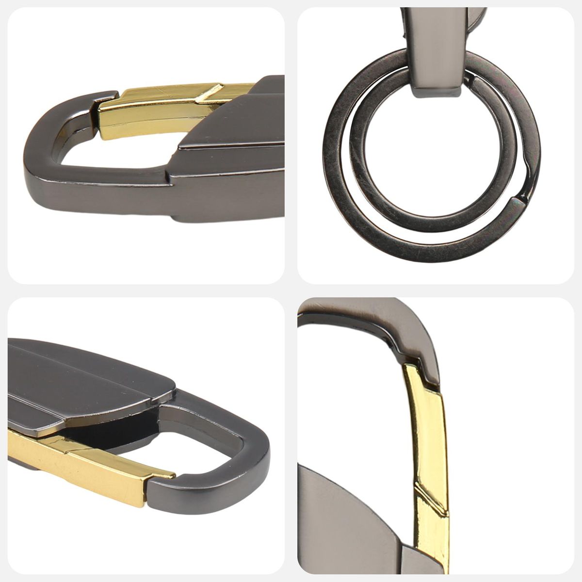 Men's Waist Belt Keychin Lightweight Car Key Rings Buckle