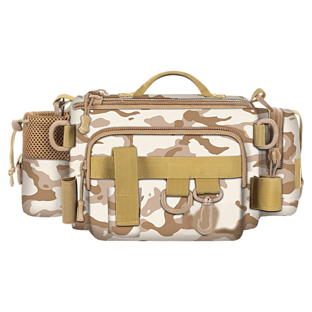 Fishing Bag Winter Outdoor Waist Fishing Bag Yellow