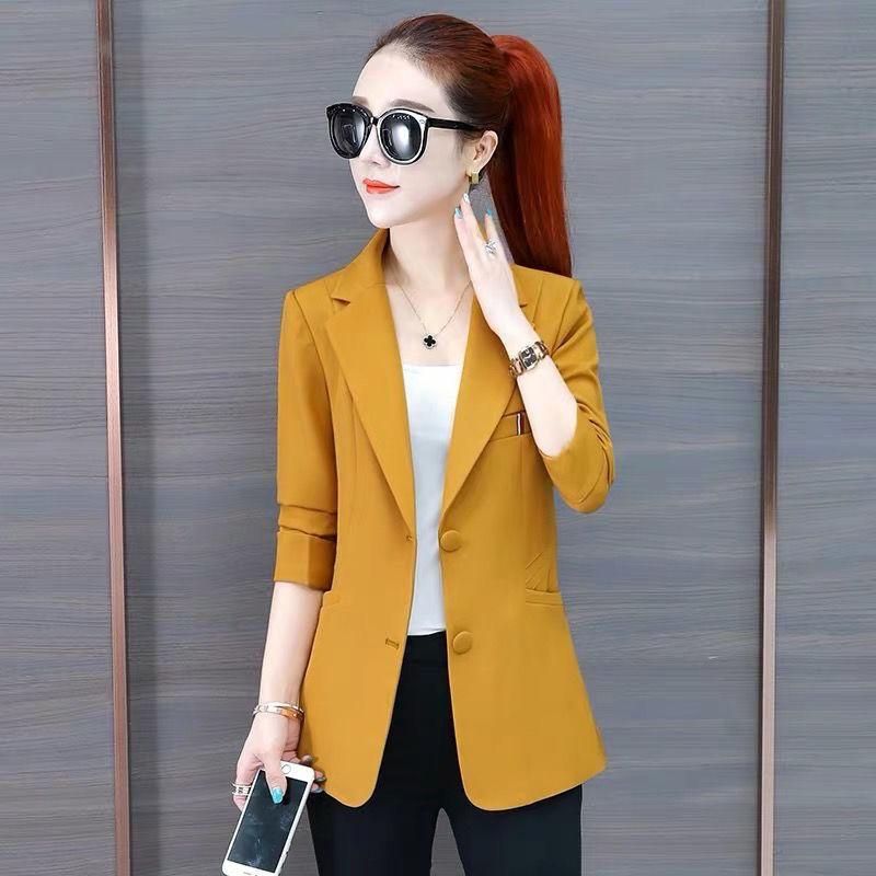 Suit Jacket for Women 2023 New Korean Style Women's Suits Slim Fit Slimming All-Matching Short Autumn Women Top