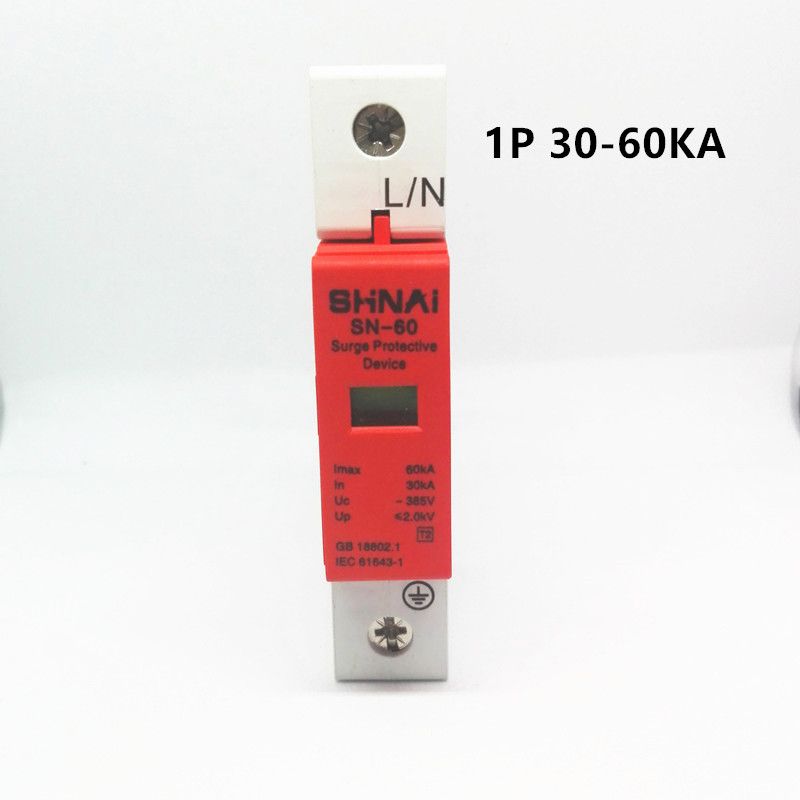 SPD Protection 30-60KA Surge Arrester 1P Electric Device