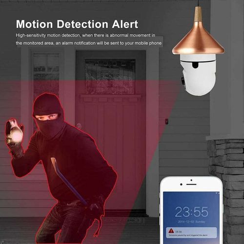 1080P Wireless 360 Rotatable Light Bulb Wifi PTZ IP Cam