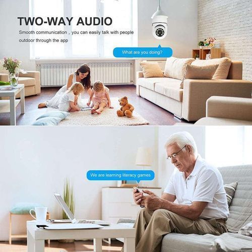 1080P Wireless 360 Rotatable Light Bulb Wifi PTZ IP Cam