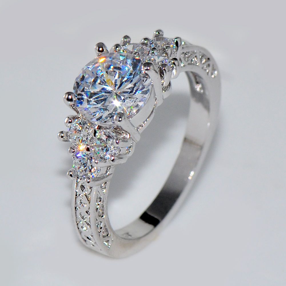 Diamond Engagement Ring/Wedding Ring For Women + Ring Box