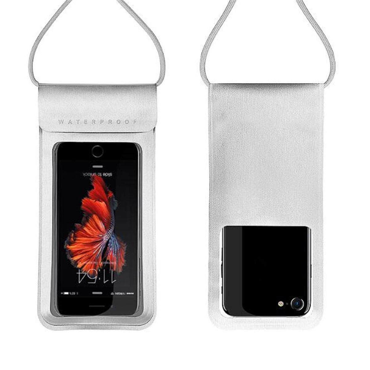 Waterproof Swimming Diving Underwater Touch Bag Cover For Smart Phone 5.1-6" Phone Waterproof Bag Silver 5.1-6 Inch Mobile Phone