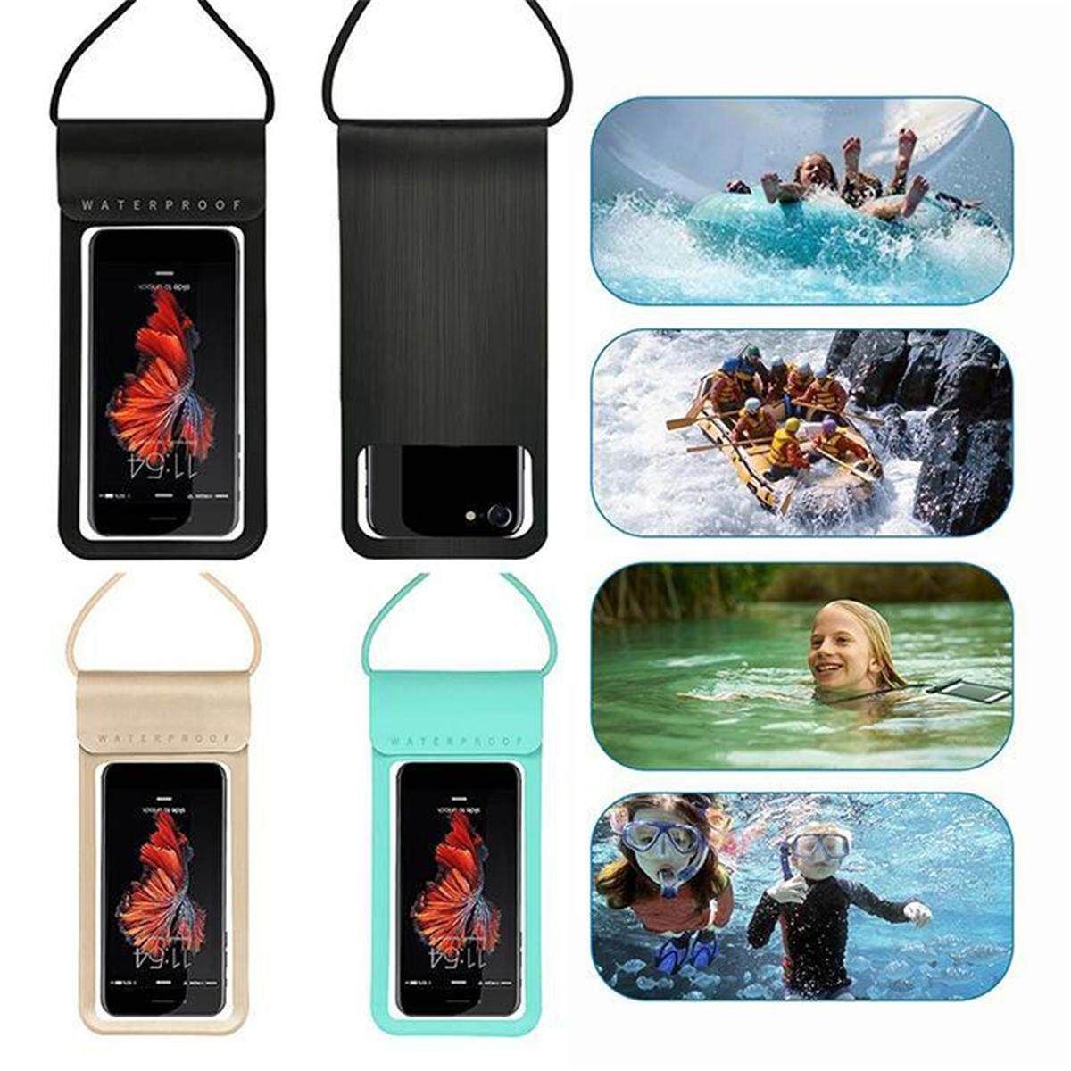 Waterproof Swimming Diving Underwater Touch Bag Cover For Smart Phone 5.1-6" Phone Waterproof Bag Silver 5.1-6 Inch Mobile Phone