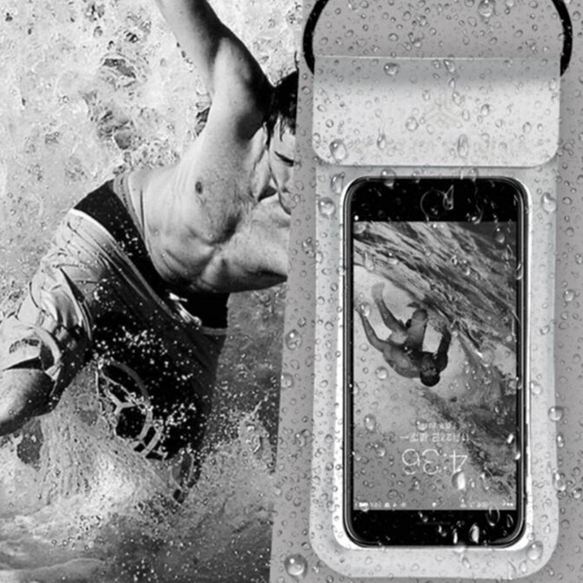 Waterproof Swimming Diving Underwater Touch Bag Cover For Smart Phone 5.1-6" Phone Waterproof Bag Silver 5.1-6 Inch Mobile Phone