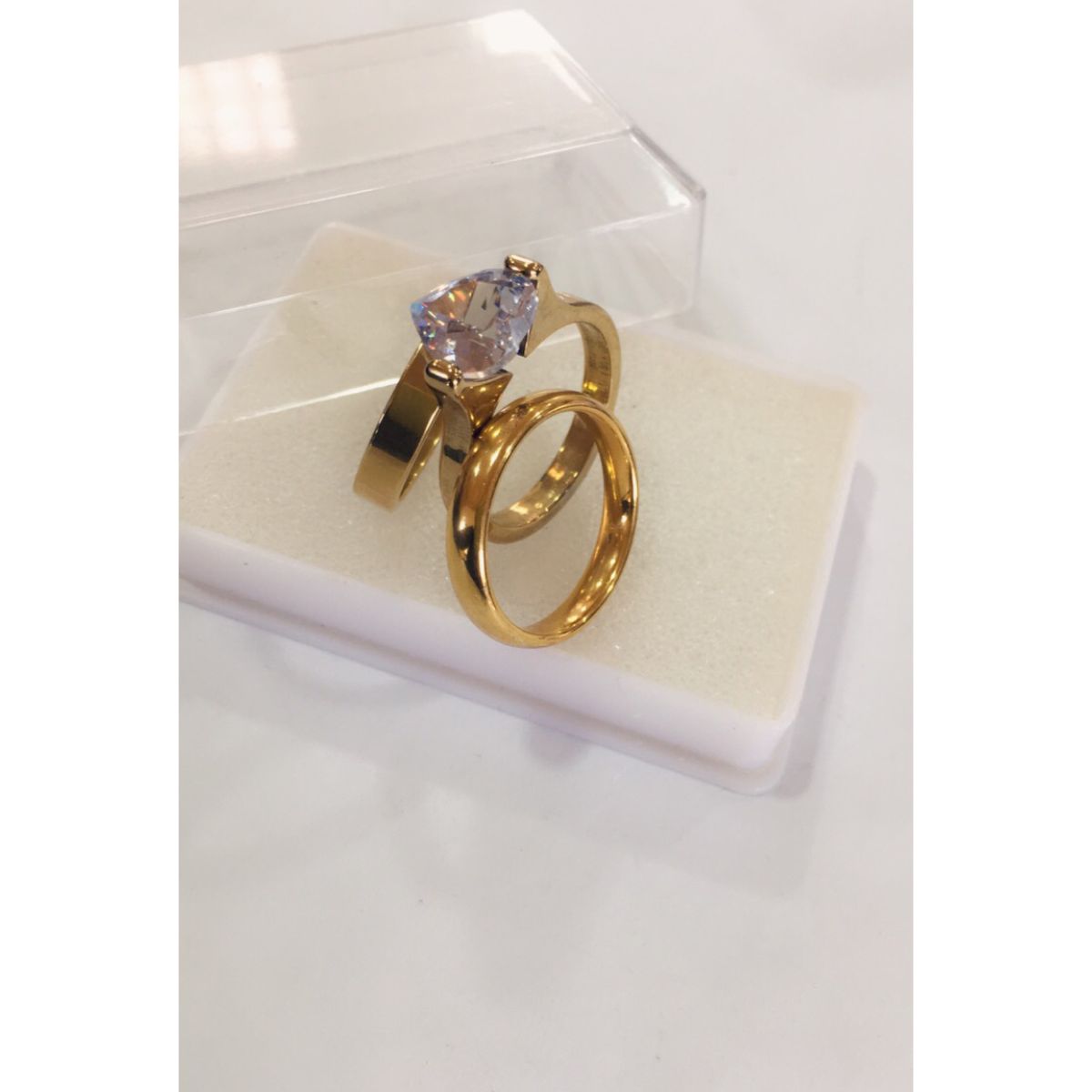 Couple Wedding Stainless Ring Sets