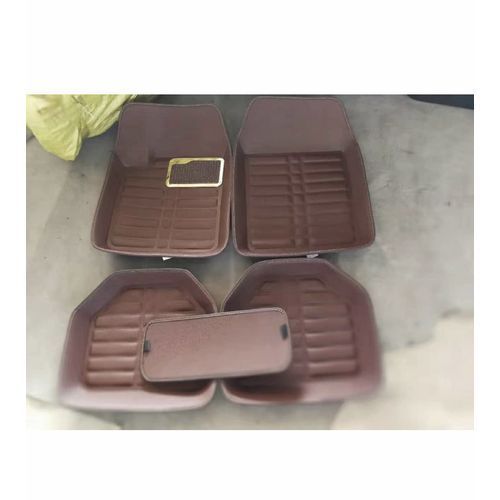 Universal 5 Seater Leather Mat Brown