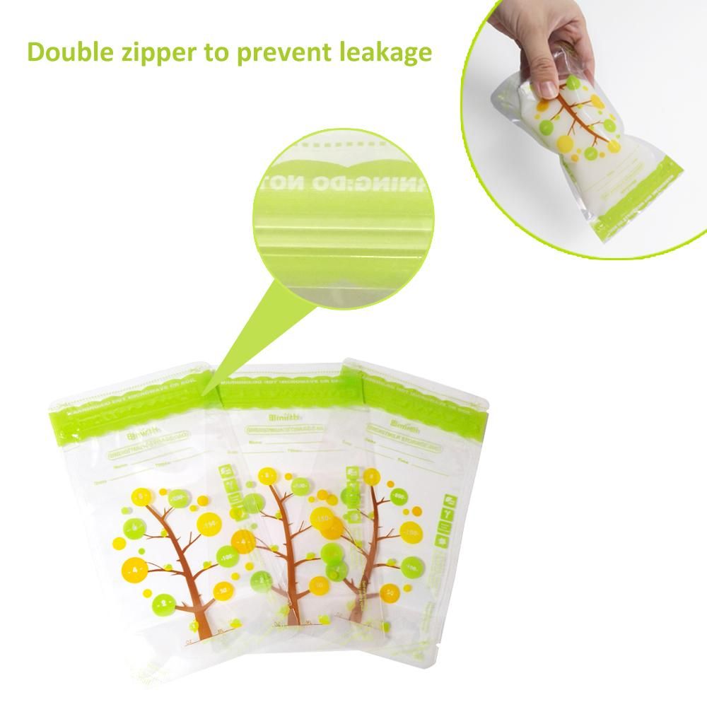 Bimirth 112 PCS Breast Milk Storage Fresh Bags 250ML Capacity Safe Material BPA-free Milk Storage & Freezing Bag Container for Baby Infants Newborn
