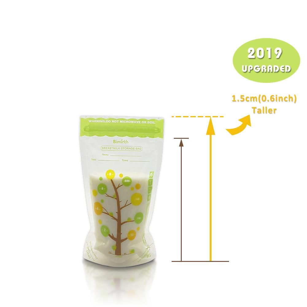 Bimirth 112 PCS Breast Milk Storage Fresh Bags 250ML Capacity Safe Material BPA-free Milk Storage & Freezing Bag Container for Baby Infants Newborn