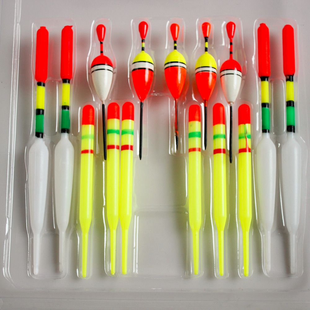 Yolo Fishing 15pcs/set Assorted Sizes Lot Fishing Lure Slip