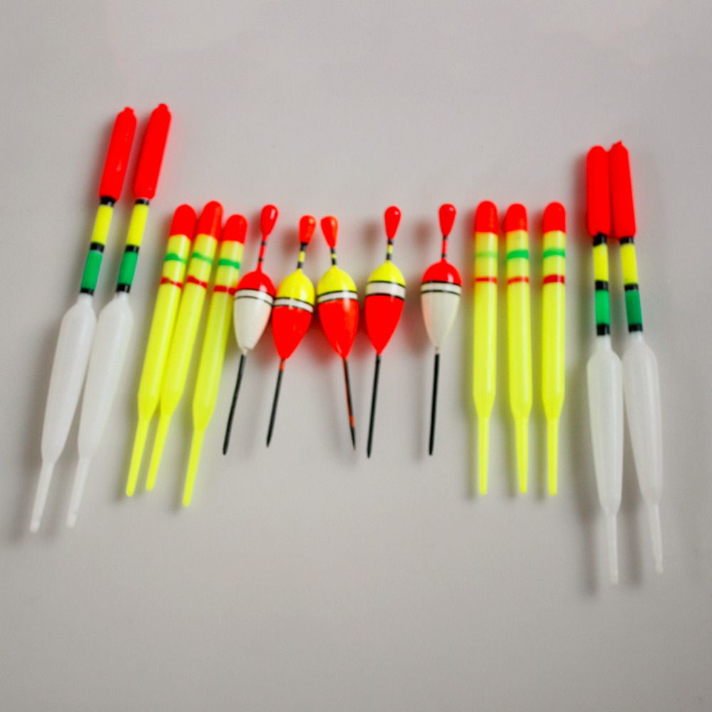 Yolo Fishing 15pcs/set Assorted Sizes Lot Fishing Lure Slip