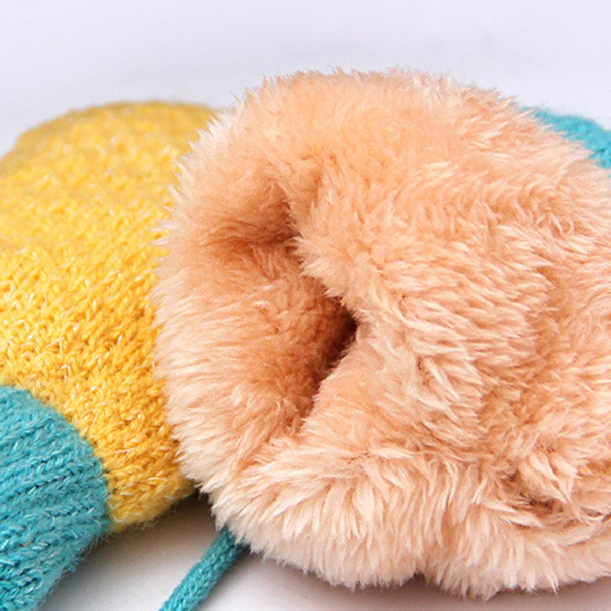 1 Pair Toddler Winter Boys And Girls Children Yellow