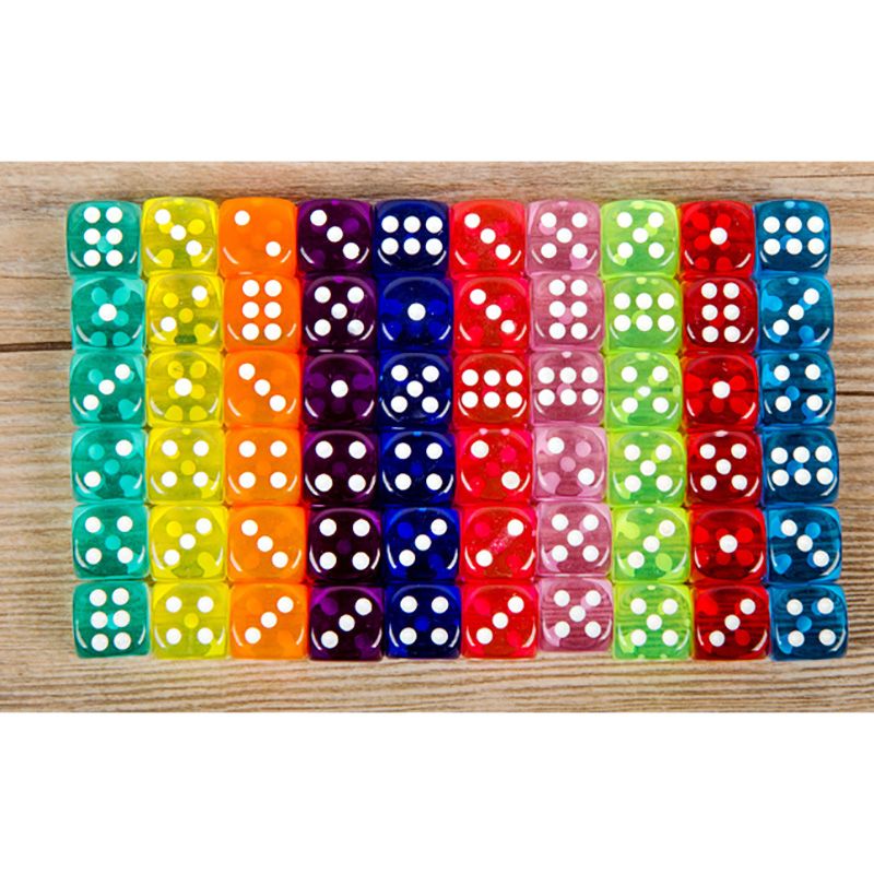 10pcs/lot Dice Set 10 Colors High Quality Acrylic 6 Sided