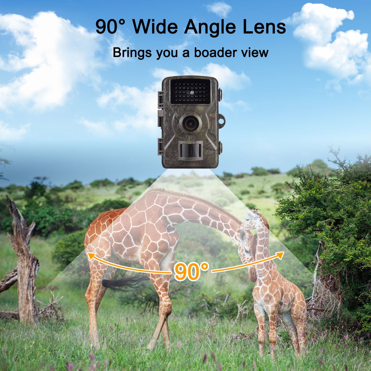 1080P Trail Camera 16MP Wildlife Scouting Camera Tracking