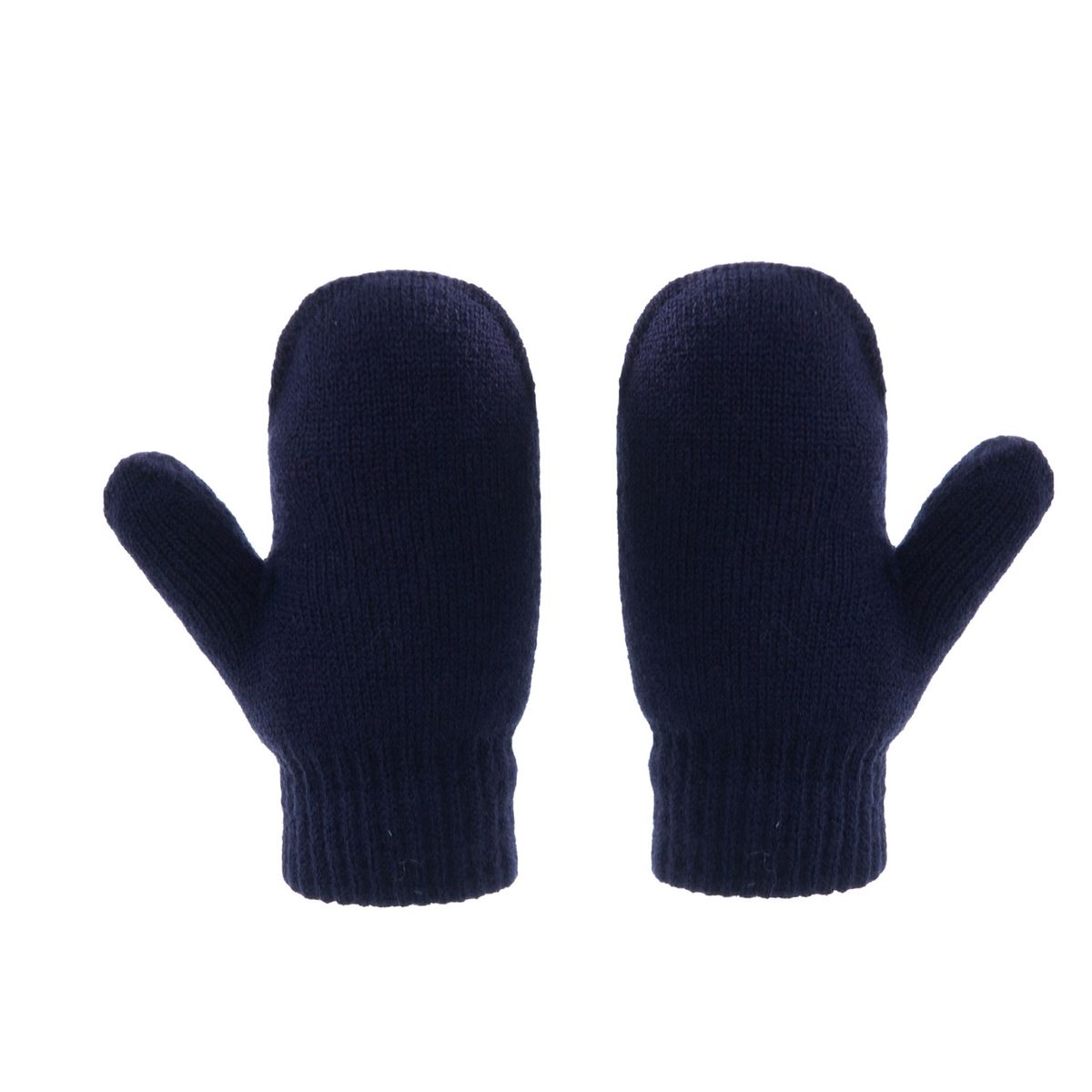 LAOdou 1 Set 1-4 Years Hat Gloves Two Plush Balls Ropes-Navy Blue
