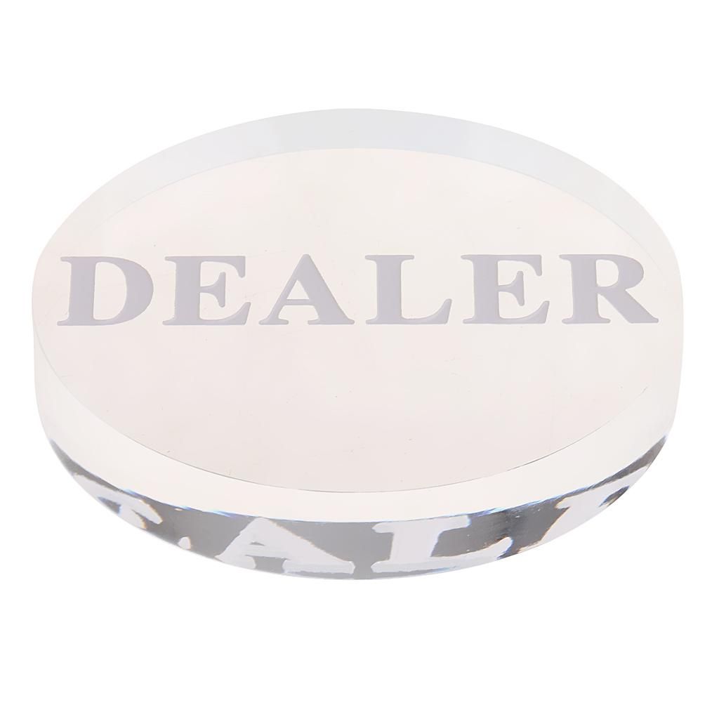 Round Clear Acrylic Dealer Chip Accessory