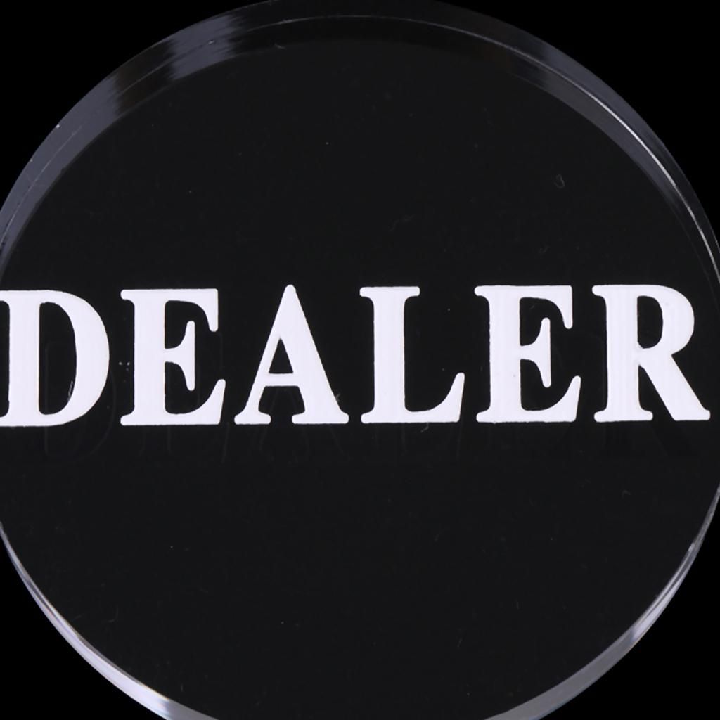 Round Clear Acrylic Dealer Chip Accessory