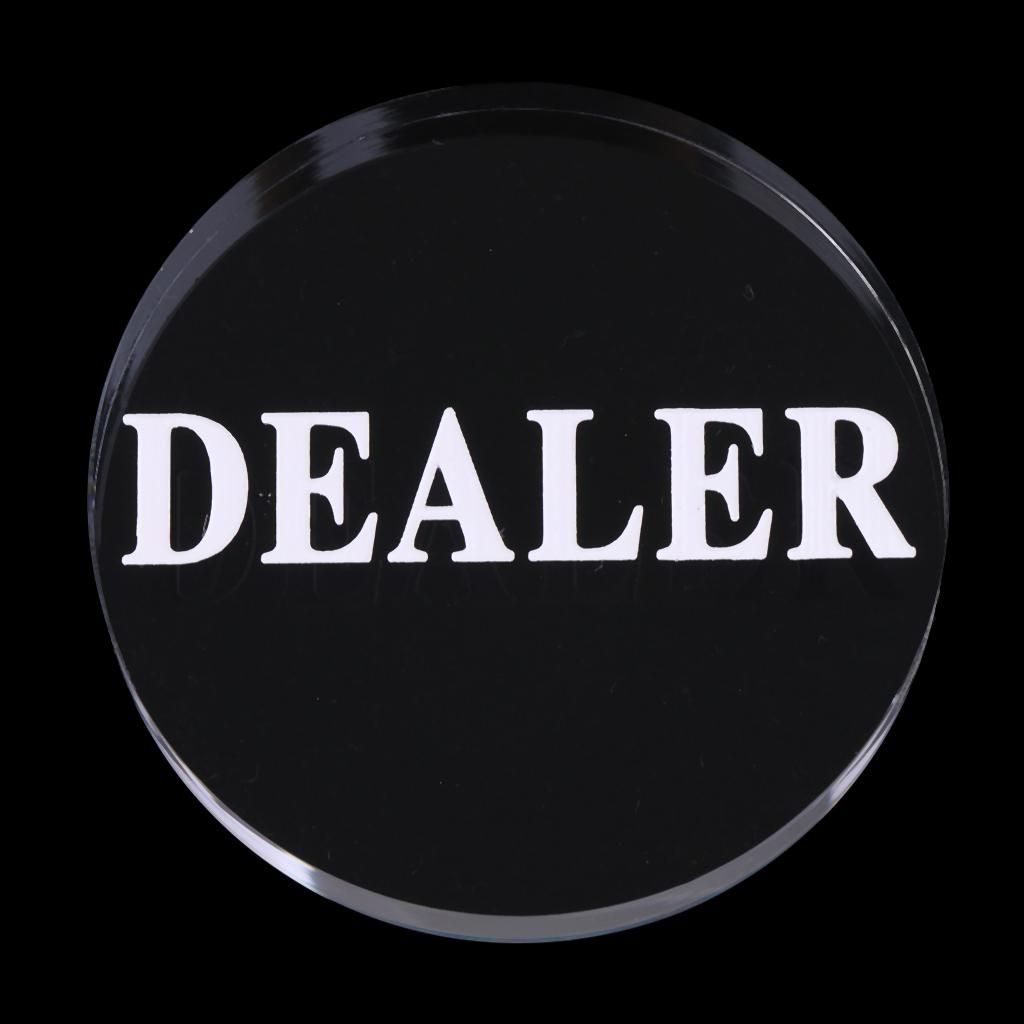 Round Clear Acrylic Dealer Chip Accessory