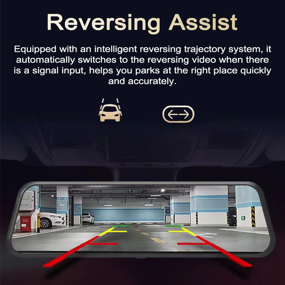 1080P DVR Dash Camera Front   Rear Dual Camera Driving
