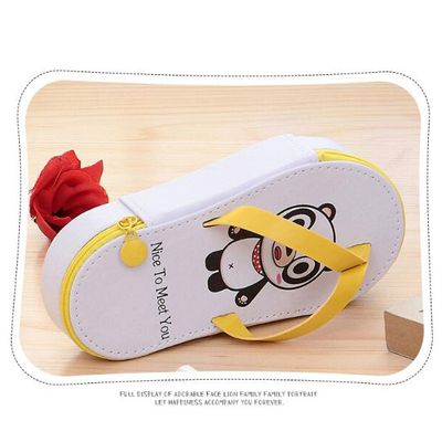 Slipper Pencil Case New Creative Art Quality Canva