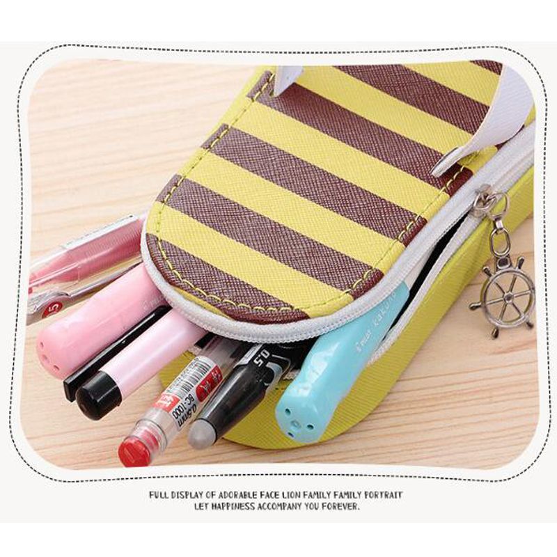 Slipper Pencil Case New Creative Art Quality Canva
