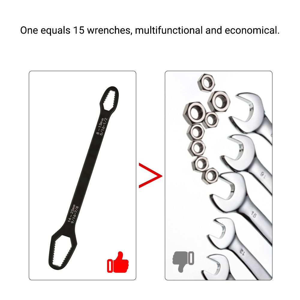 5/16-7/8 Inch Double End Wrench Multifunctional Universal