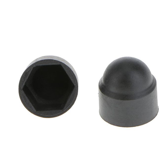 50 X M16 Black Dome  Nut Protection Caps Covers Exposed  10mm