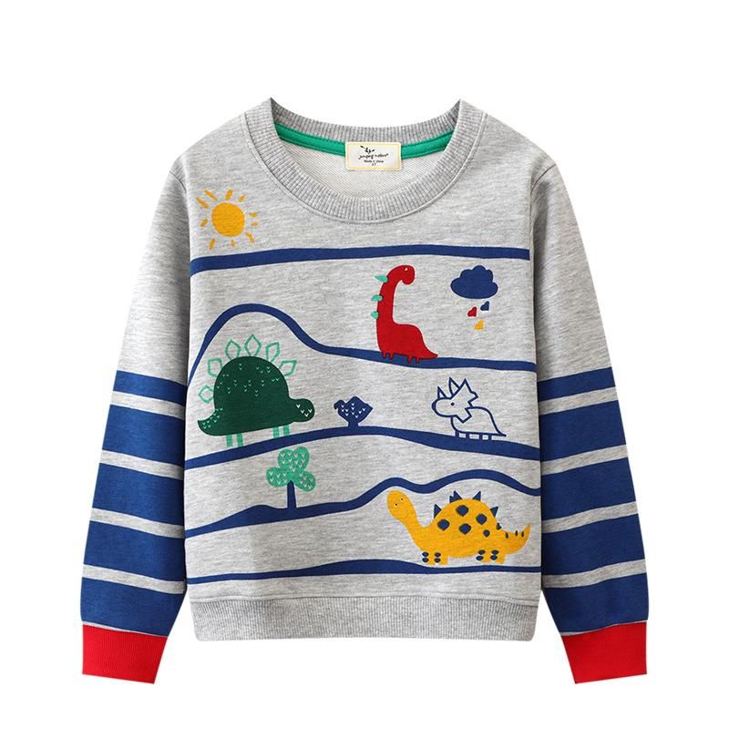 Boys Sweatshirt Long Sleeve T-Shirt Base Layer Grey