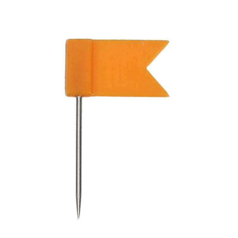 100pcs/set Flag Push Pins Nail Thumb Tack Cork Board Map Drawing Pins For Home Office School Stationery Supplies