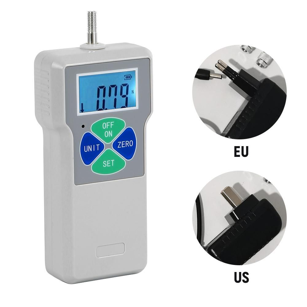 Digital Force Meter Push Pull Tester Gauge Portable Dynamometer Destructive Tester 200N/20kg/45lb 100-240V