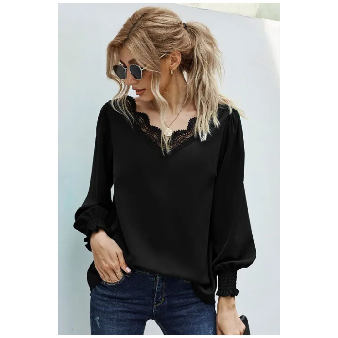 Mfed V Neck Patchwork Black Bloue