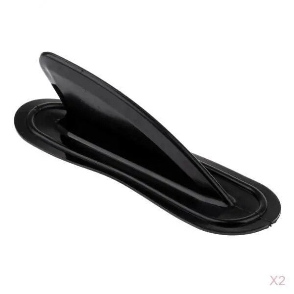 2pcs Kayak Skeg Tracking Fin Kayak Fin Watershed Board Canoe Large Black