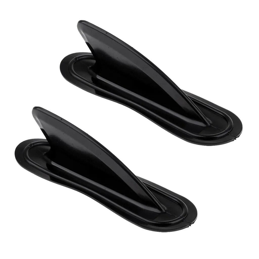 2pcs Kayak Skeg Tracking Fin Kayak Fin Watershed Board Canoe Large Black