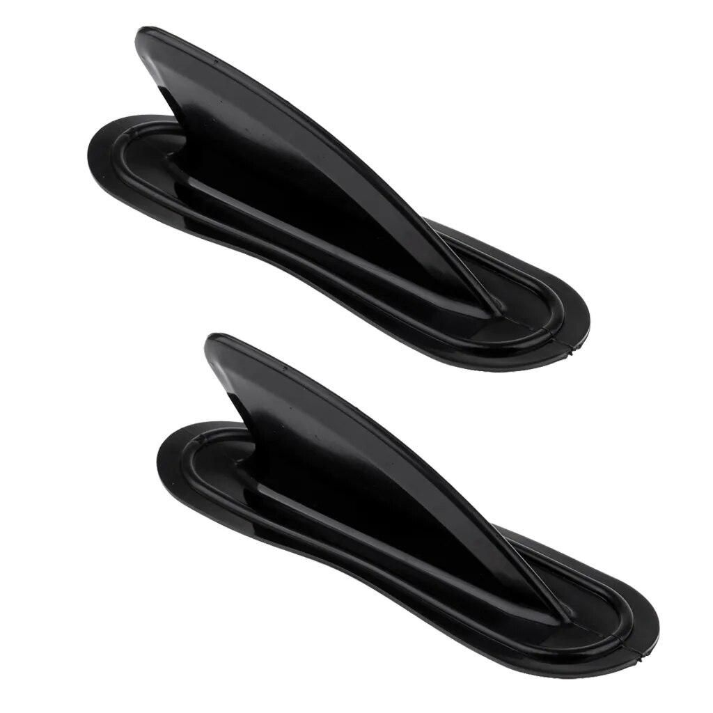 2pcs Kayak Skeg Tracking Fin Kayak Fin Watershed Board Canoe Large Black