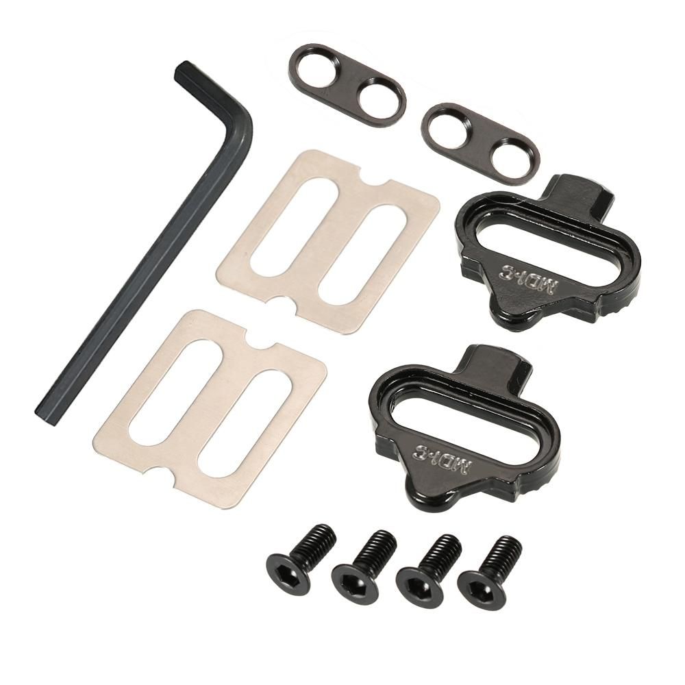 Bicycle Mountain Cleat Biking MTB Cleat Set Clips Kit W/Hardware Nuts Clip-in Cleats for Shimano SPD Pedals