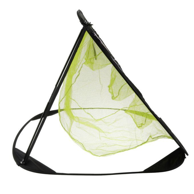 Portable Golf Chipping Net Golfing Target Net Bag, Black Yellow