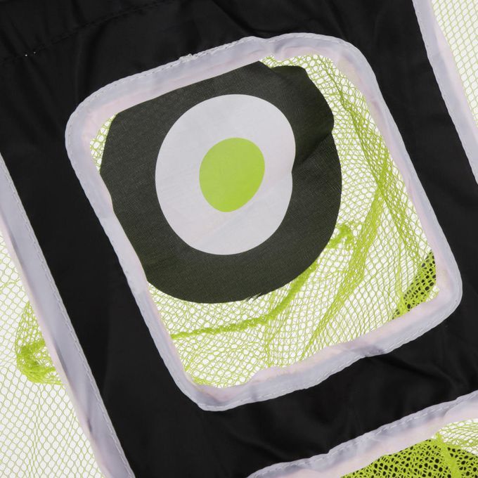 Portable Golf Chipping Net Golfing Target Net Bag, Black Yellow
