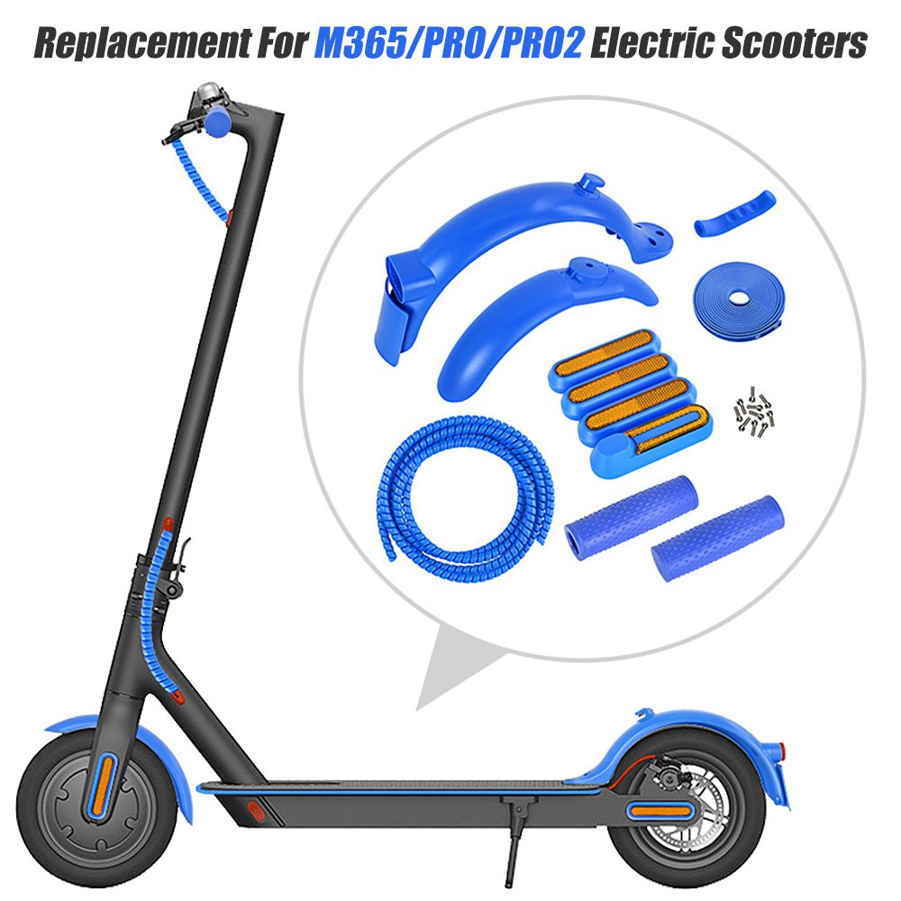 Electric Scooter Front Rear Fender Kit With Wheel Hub Shell