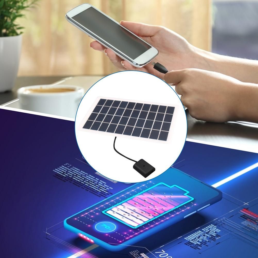 Portable 5w 5v 1000ma Output Solar Charger Usb Port Charge