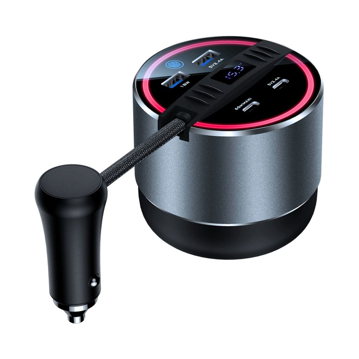 Car Water Cup Mobile Phone 65W Quick Intelligent Charger