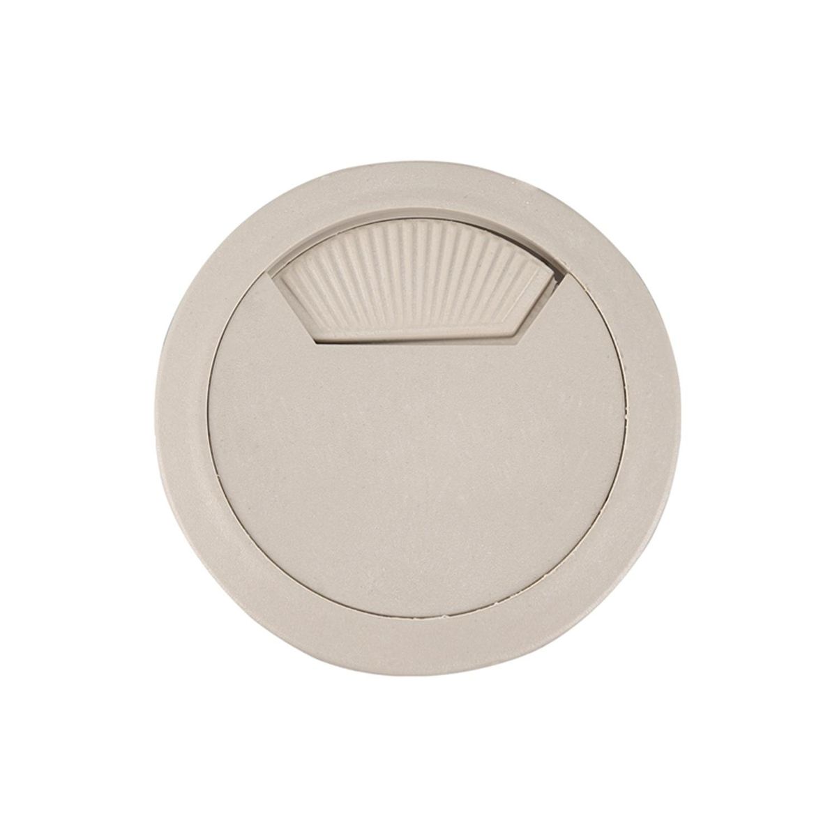 Computer Table 6cm Dia Plastic Light Gray Grommet Cable