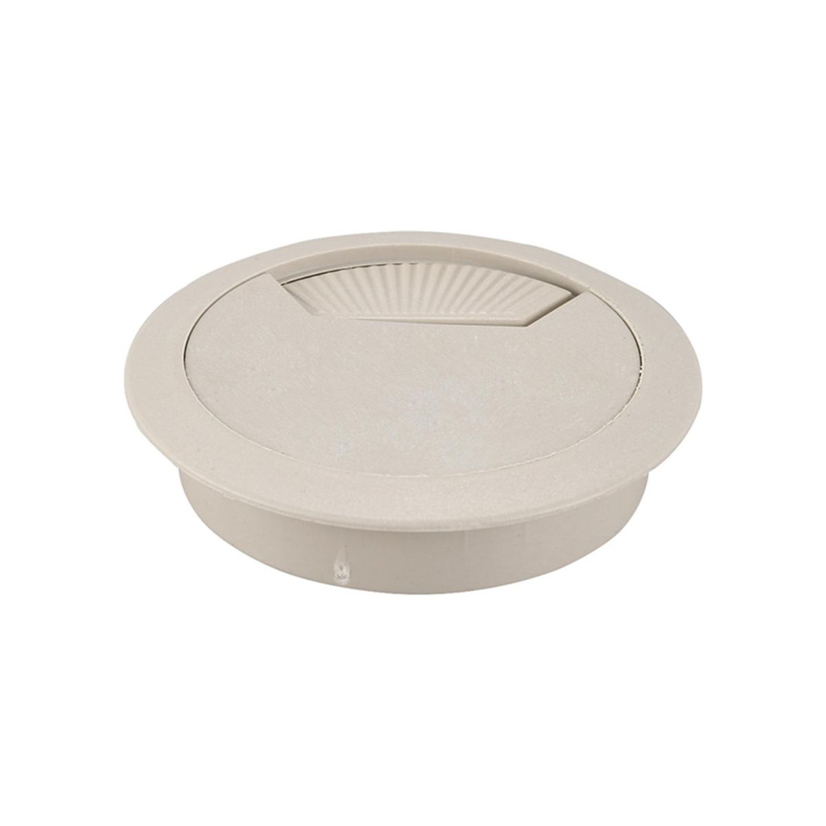 Computer Table 6cm Dia Plastic Light Gray Grommet Cable
