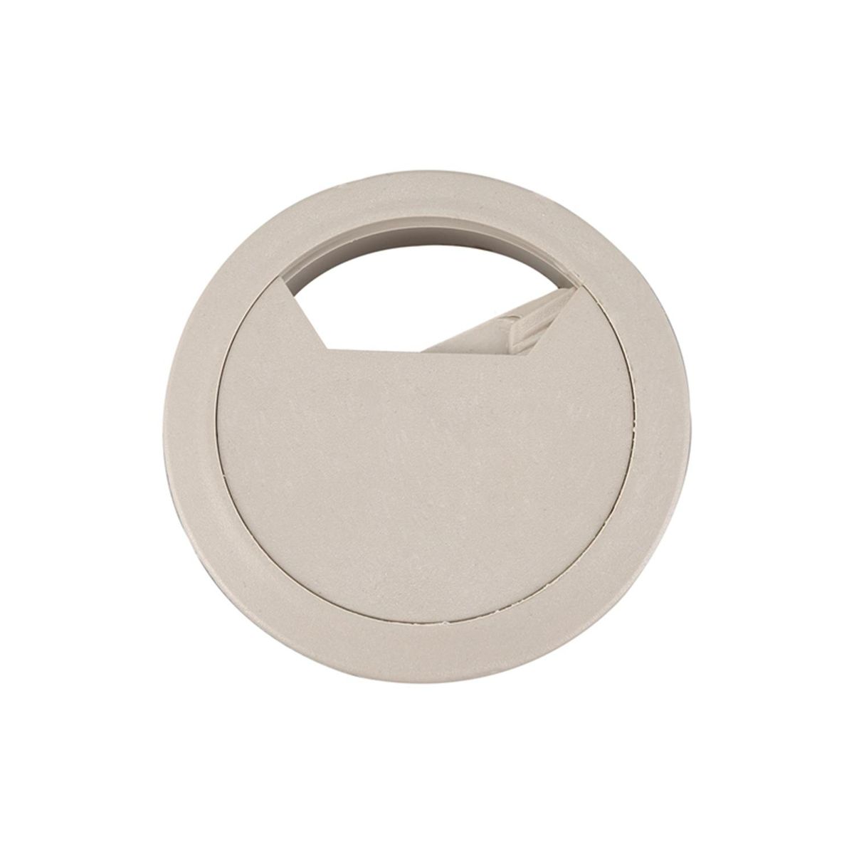 Computer Table 6cm Dia Plastic Light Gray Grommet Cable
