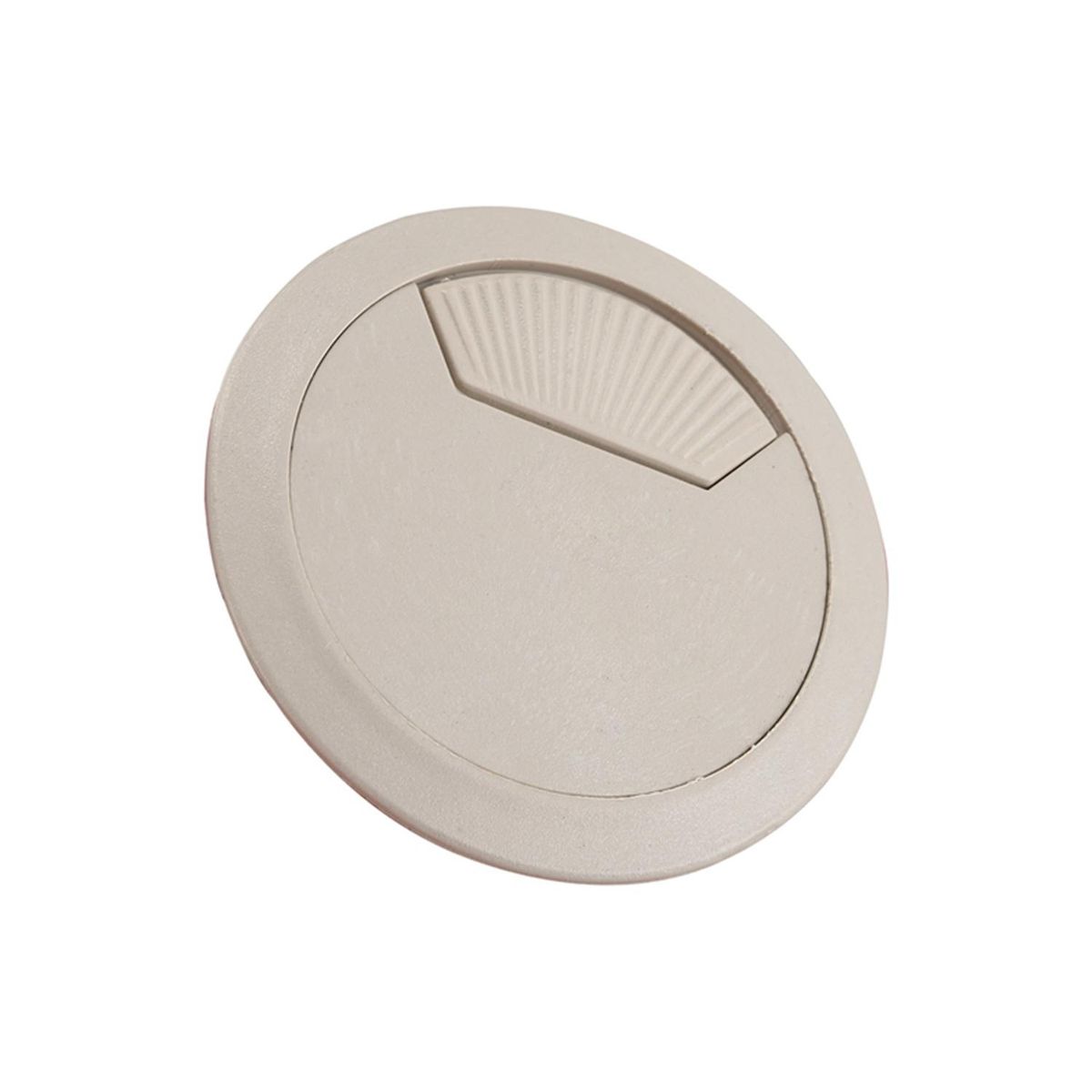 Computer Table 6cm Dia Plastic Light Gray Grommet Cable