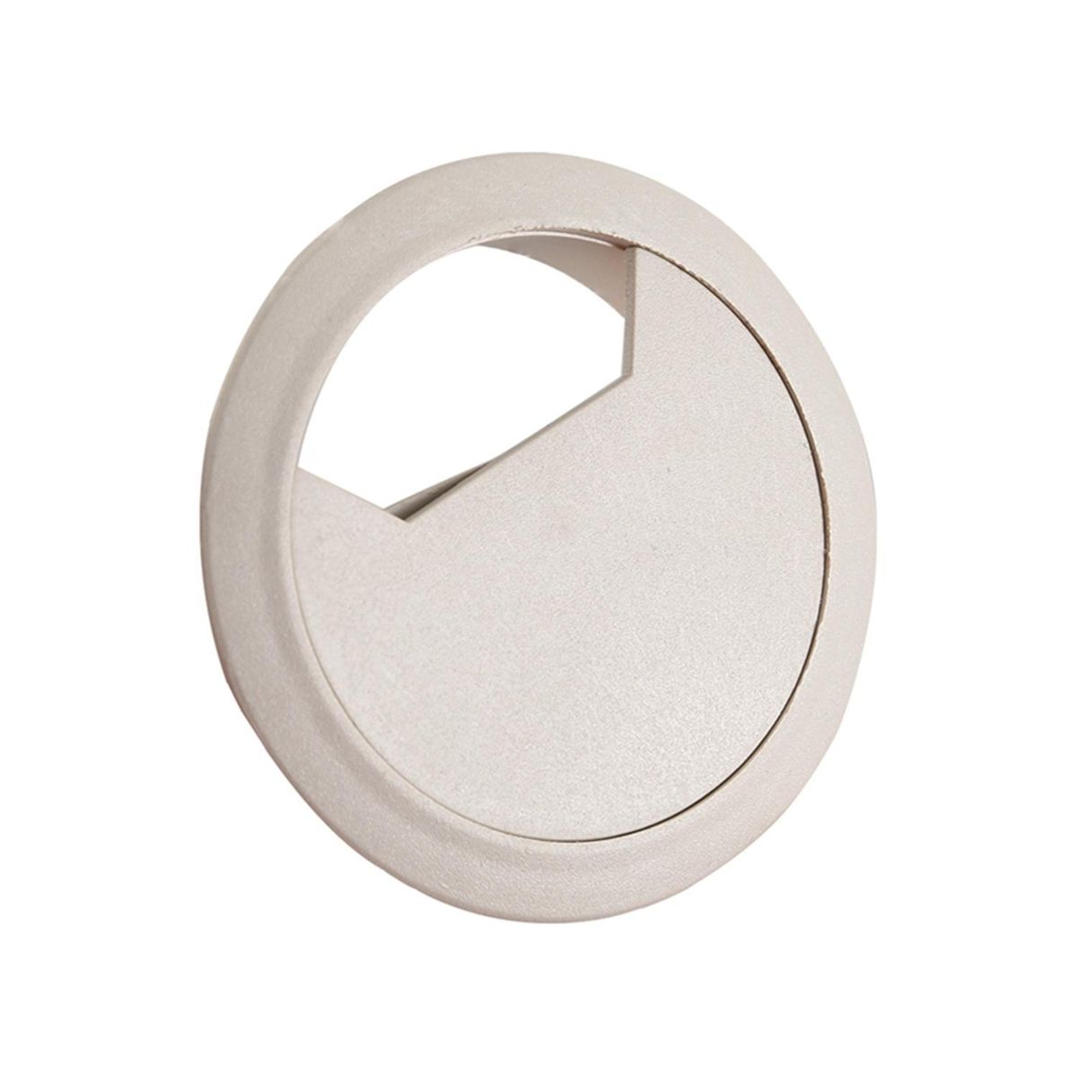 Computer Table 6cm Dia Plastic Light Gray Grommet Cable