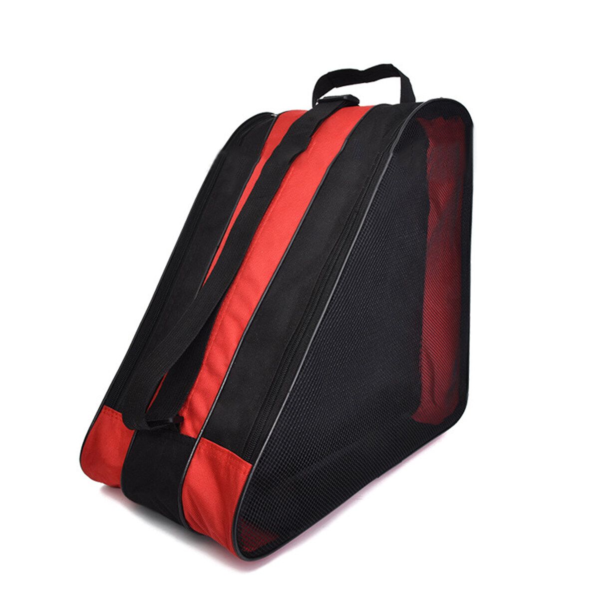 Portable Ice Skate Roller Blading Carry Bag Single Shoulder For Kids Adult Blue Red