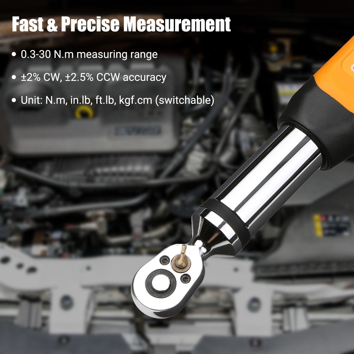 1/4 Inch Digital Torque Wrench Electronic Torque Wrench With