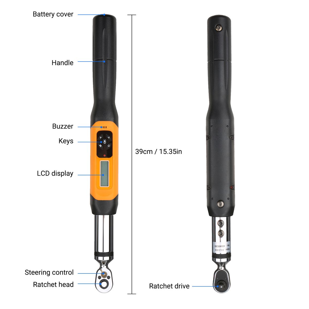 1/4 Inch Digital Torque Wrench Electronic Torque Wrench With